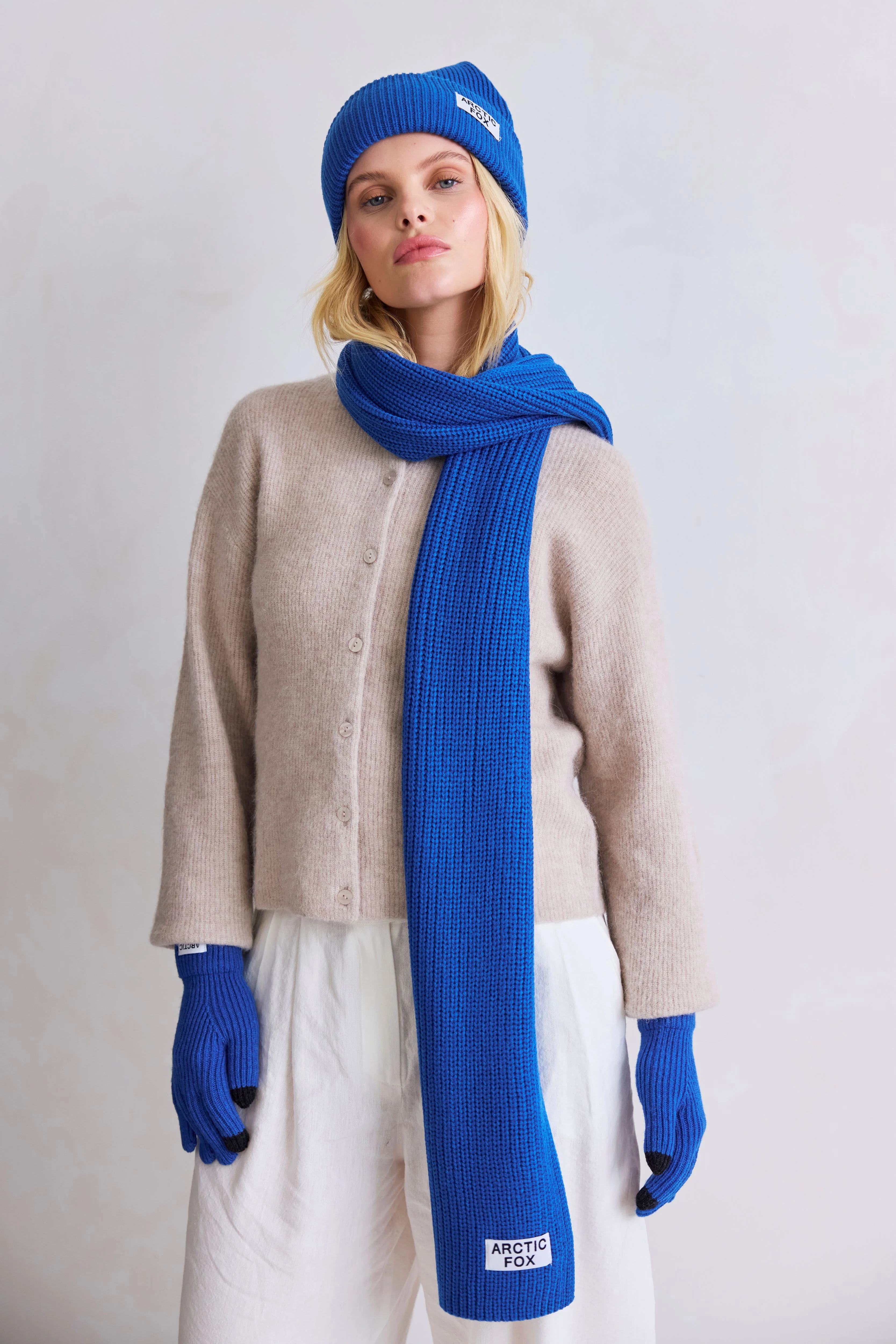 The Recycled Bottle Scarf - Ocean Blue - Image 3