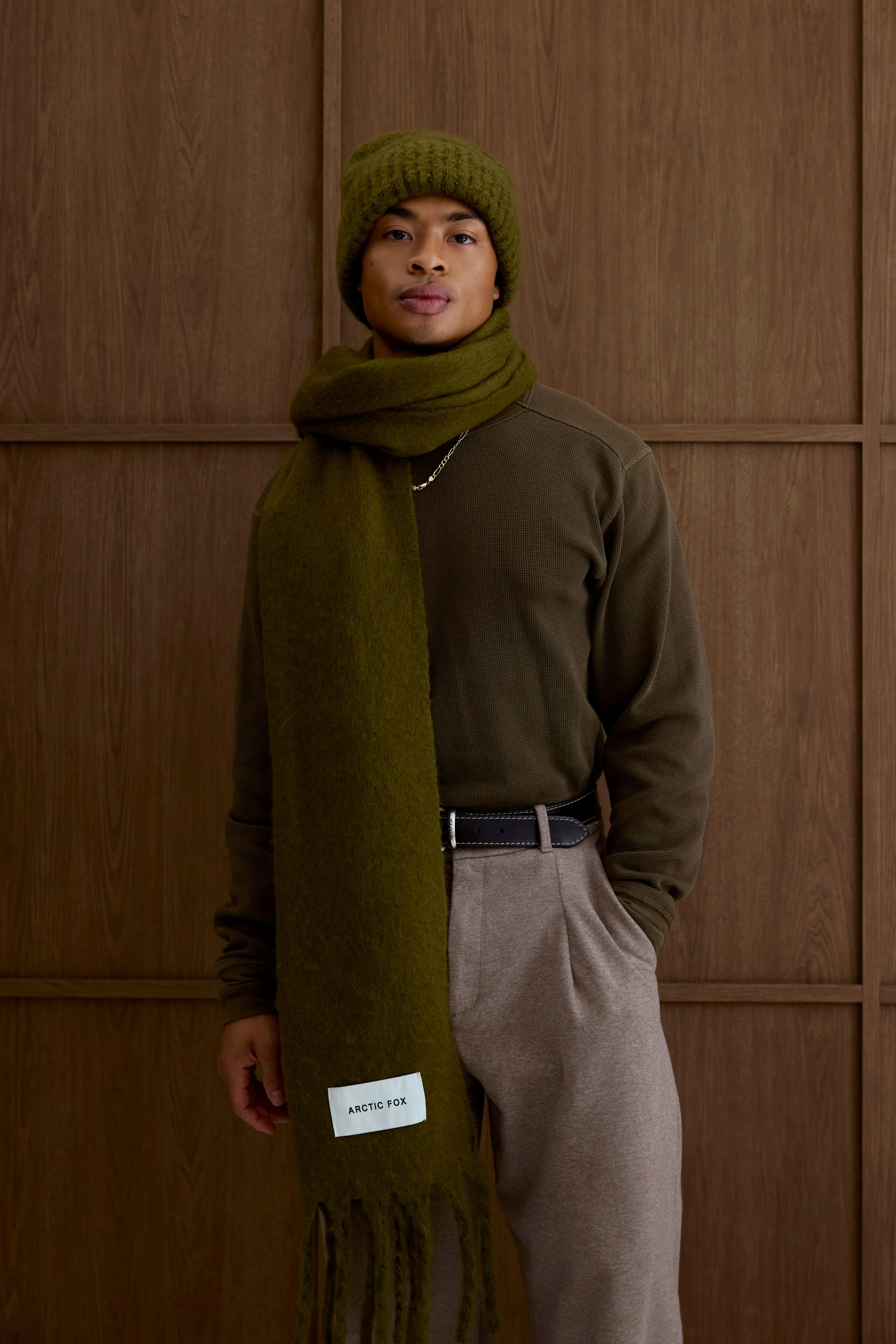 The Reykjavik Scarf - Sea Kelp Green - Image 14